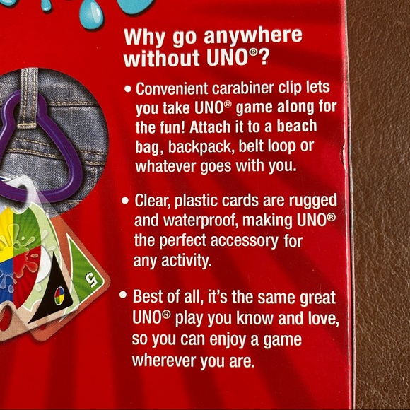 UNO Splash Card Game New! - Picture 7 of 9